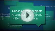 QUT – Choosing subjects – a guide for study abroad and