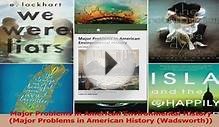 Read Major Problems in American Environmental History